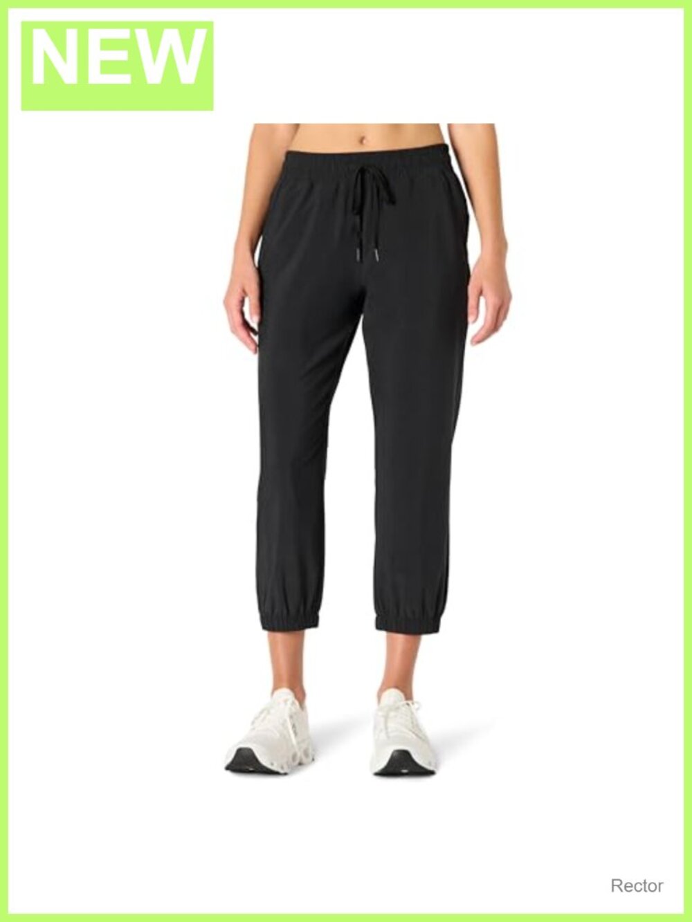Women's Active Performance Stretch Woven Crop Jogger Pant, Relaxed Fit, Mid